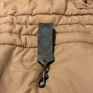Coach Black Leather Bag Charm
